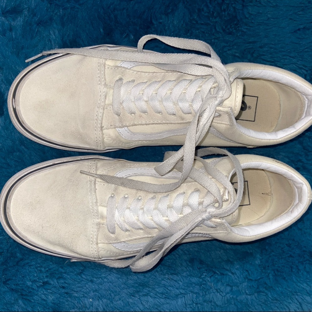 Cream Lace-up Vans